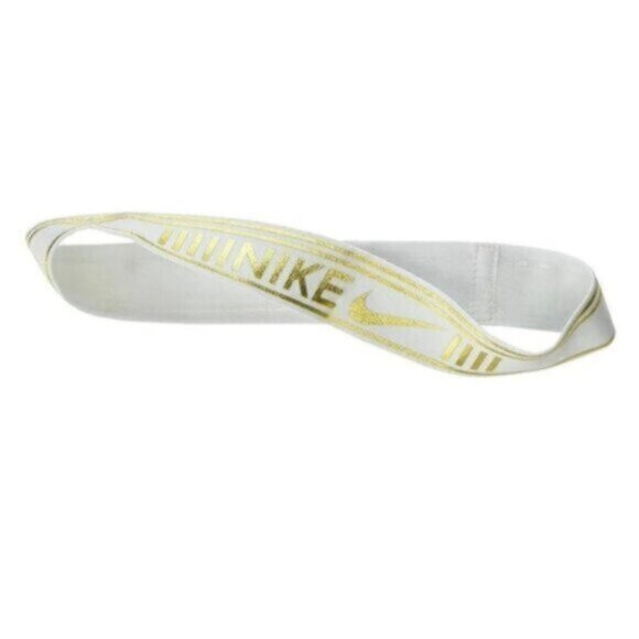 Nike Pro - Gold Metallic Head Band NWT - Picture 3 of 5